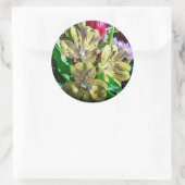 カラーポップ・アートのフラワーシール ラウンドシール (バッグ)