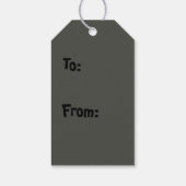 カラーポップ・アートの – ブラックギフトラベル ギフトタグ (裏面)