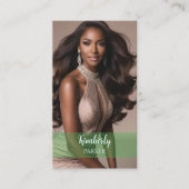 カラーポップ グリーン グラデーション ビジネス カード (正面)