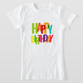 カラーポップ「ハッピーバースデー」子供用Tシャツ Tシャツ
