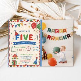 カラーポップ FIVE 誕生日パーティーの写真 招待状