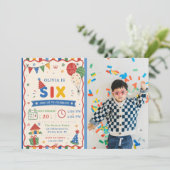 カラーポップSIX 誕生日パーティーの写真 招待状 (スタンド正面)