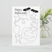 カラーマイキッズハロウィーンカード (スタンド正面)