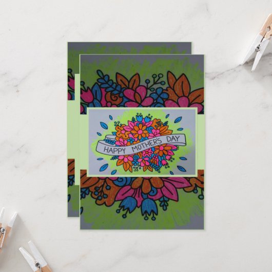 カラーマザーデイカード 招待状 (正面/裏面インサイチュ)