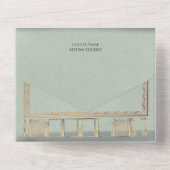 カラーマッチラブノート結婚式招待状 オールインワン招待状 (裏面)