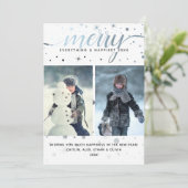 カラーマッチングタイポグラフィのMERRY Everything シーズンカード (スタンド正面)