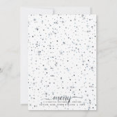 カラーマッチングタイポグラフィのMERRY Everything シーズンカード (裏面)