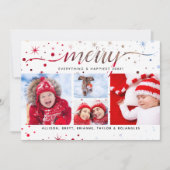 カラーマッチングタイポグラフィメリーすべて シーズンカード (正面)