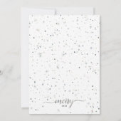 カラーマッチングタイポグラフィ付きメリークリスマス シーズンカード (裏面)