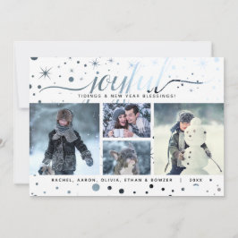 カラーマッチングタイポグラフィJOYFUL HOLIDAYSイベント シーズンカード