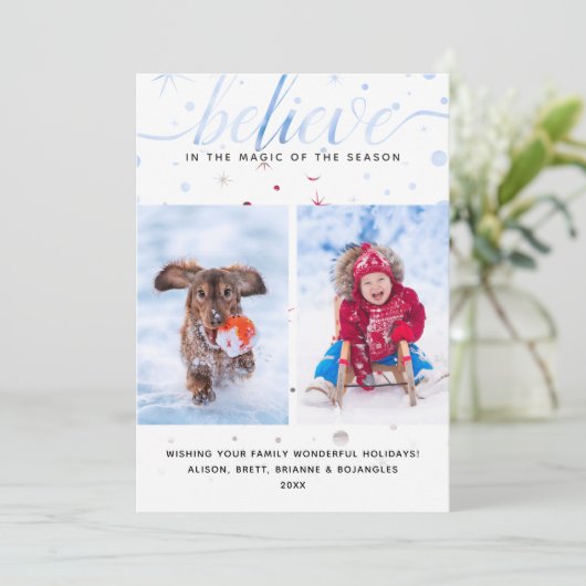 カラーマッチング タイポグラフィー 信じよう マジック シーズンカード (スタンド正面)