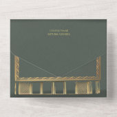 カラーマッチ水カラーブック結婚式招待状 オールインワン招待状 (裏面)