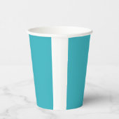 カラーマッチ見本をロビンエッグブルーのテーブルクロスに 紙コップ (右)