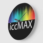 カラーマネジメント愛好家のためのiccMAX時計 ラージ壁時計 (傾斜)