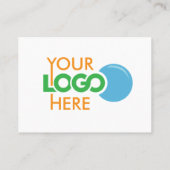 カラーミニマルプロフェッショナル会社ロゴQRコード 名刺 (裏面)