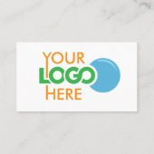 カラーミニマルプロフェッショナル会社ロゴQRコード 名刺 (裏面)