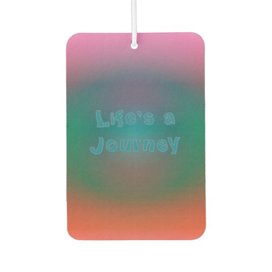 カラーミラージュ「人生の旅」 カーエアーフレッシュナー (正面)