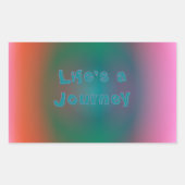 カラーミラージュ「人生の旅」 長方形シール (正面)