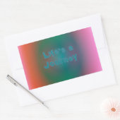 カラーミラージュ「人生の旅」 長方形シール (封筒)