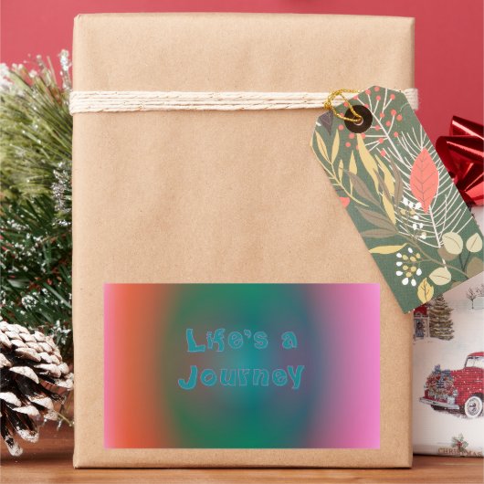 カラーミラージュ「人生の旅」 長方形シール (クリスマス)