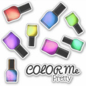 カラーミーかわいらし爪、 ネイルポーランドメイクアップスウィート シール (正面)