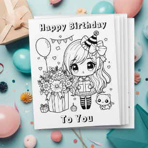 カラーミーアニメガールズ誕生日 チラシ