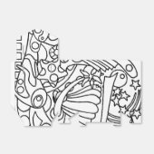 カラーミーカラーリングパーティーゲスト フェイバーボックス (折り畳みなし)