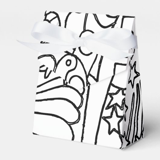 カラーミーカラーリングパーティーゲスト フェイバーボックス (正面サイド)