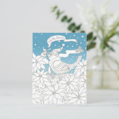 カラーミークリスマスカラーリングブックアート シーズンポストカード (スタンド正面)