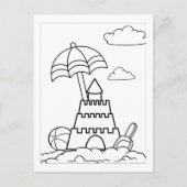 カラーミーサンドキャッスルアットビーチ |アクティビティカード ポストカード (正面)