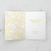 カラーミーデイジーイエロー誕生日カード シーズンカード (内部)