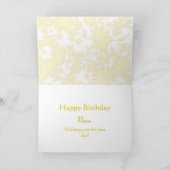 カラーミーデイジーイエロー誕生日カード シーズンカード (内部)