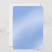 カラーミーデイジースカイブルー同情カード 招待状 (裏面)