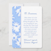 カラーミーデイジースカイブルー同情カード 招待状 (正面)