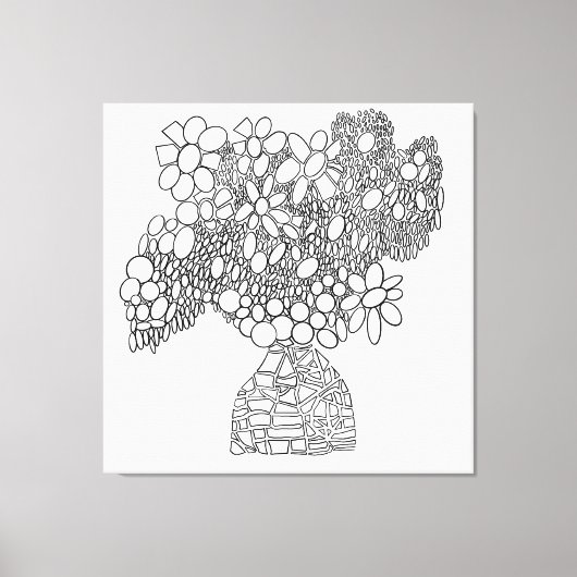 カラーミーデイジードリームブーケ キャンバスプリント (正面)