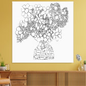 カラーミーデイジードリームブーケ キャンバスプリント (インサイチュ (リビング))