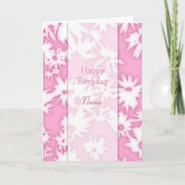 カラーミーデイジーピンク誕生日カード シーズンカード