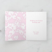 カラーミーデイジーピンク誕生日カード シーズンカード (内部)