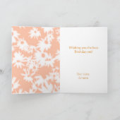 カラーミーデイジーマンダリンオレンジ誕生日カード シーズンカード (内部)