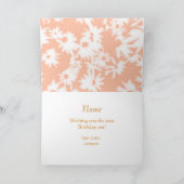 カラーミーデイジーマンダリンオレンジ誕生日カード シーズンカード (内部)