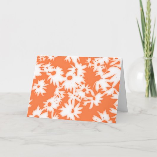 カラーミーデイジーマンダリンオレンジ誕生日カード シーズンカード (正面)