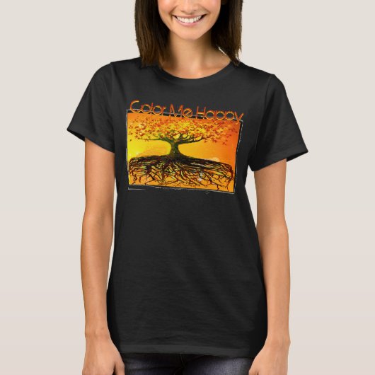 カラーミーハッピーオリジナルアートルーツ走深いTシャツ Tシャツ (正面)