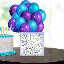 カラーミーハッピーバースデーチューリップ |アクティビティカード