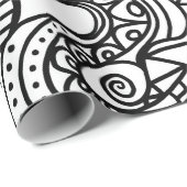 カラーミーハートドードルラッピング紙 ラッピングペーパー (ロールコーナー)