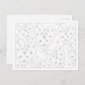 カラーミーフラワーハートはがき シーズンポストカード (正面/裏面)