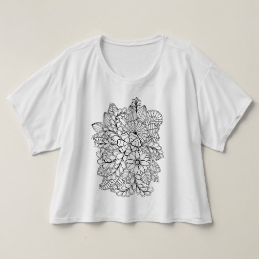 カラーミーフローラグループDIYドードル Tシャツ (デザイン正面)