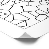 カラーミーボロノイ模様ポスター ポスター (角)