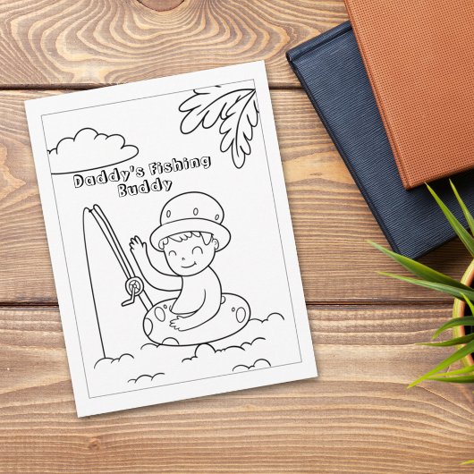 カラーミーボーイフロートチューブ魚釣り |アクティビティカード ポストカード