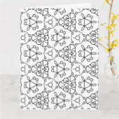 カラーミー万華鏡のように千変万化するパターングリーティングカード カード (黄色い花)