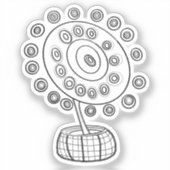 カラーミー宇宙ブーケ シール (正面)